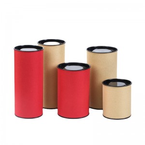 Professional China China Delicate Kraft Paper Boxes Recycled Round Kraft Paper Tube for Cosmetic