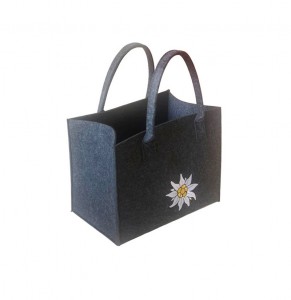 High quality felt bags with handle fashionable shipping tote bags large capacity storage bags