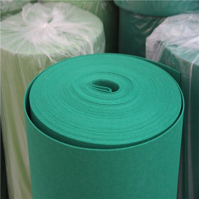Various of color recycled polyester nonwoven needle punched felt fabric for sofa under lining