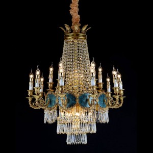 Chandelier 33300　European candle crystal hotel home simple Chandelier