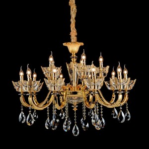 Chandelier 33800 Palace candle crystal retro simple LED Chandelier