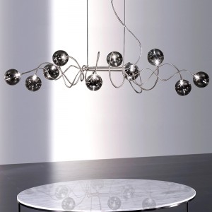 Chandelier  PC312 Iron wire personality glass ball art lamp chandelier