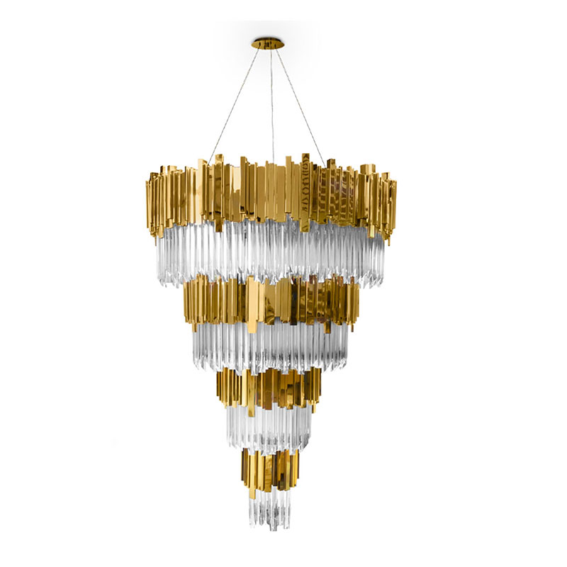 Chandeliers SPWS-C001 Modern custom crystal large light luxury chandelier in villa Hall Featured Image