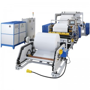 SR-A200 अर्ध स्वचालित गर्म पिघल चिपकने वाला लेबल कोटिंग लेमिनेशन मशीन