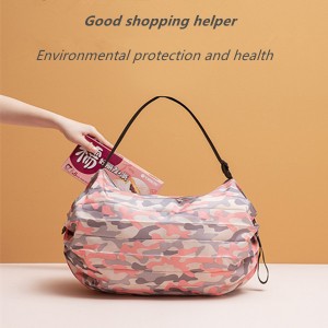 Folding and storing environmental protection shopping bag single shoulder diagonal span portable large environmental protection shopping bag