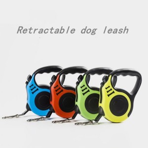 Pet traction device Dog traction rope Automatic shrink dog rope chain Comfortable and durable grip, tangled-free feeder
