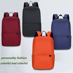 Fashionable and novel backpack simple waterproo...