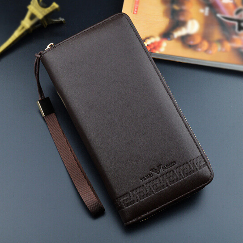 Reasonable price Smart Wallet - Casual Men’s Wallet Long Clutch Bag Zipper Wallet Multifunctional Handbag Men’s Wallet – Sansan