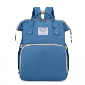 Four-in-one travel cradle foldable multifunctional mummy bag, diaper bag, crib mum bag backpack
