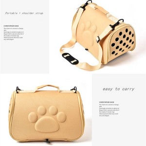 Pet supplies space dog bag Removable cushion and breathable net, foldable cat and dog back bag EVA pet outing bag