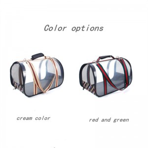 New fashion breathable pet cage foldable car bag Portable pet supplies dog go out carrying bag