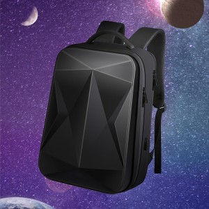 Hard shell laptop backpack with USB charging port Business travel game bag