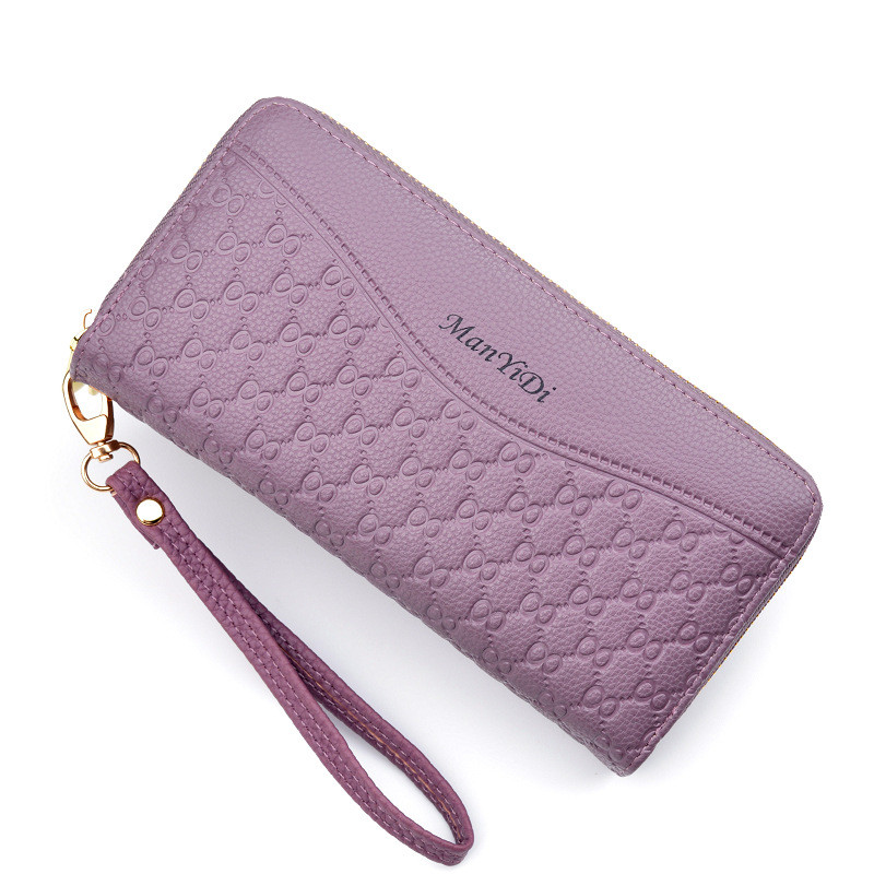 Ladies wallet long section large capacity double zipper clutch wallet female double-layer clutch bag fashion wallet Featured Image