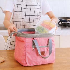 Factory direct portable lunch bag washed nylon insulation bag picnic bag waterproof aluminum foil leak-proof ice bag