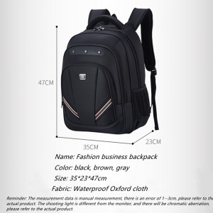 Fashion laptop backpack large men’s travel backpack waterproof casual business bag