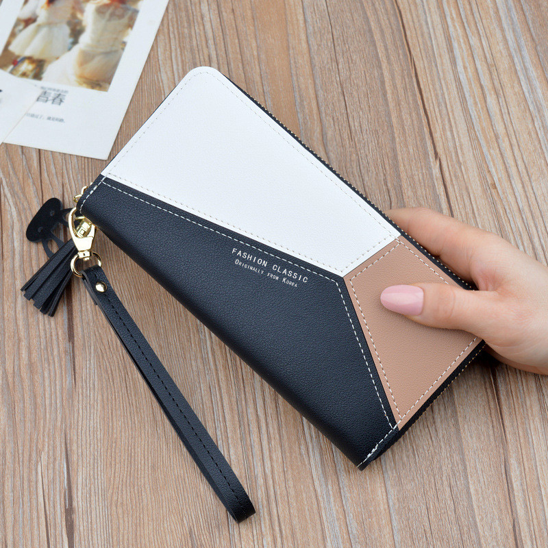 XDASH Walette Woman Ladies Wallet Long Korean Embroidered Fashion Zipper  Bag Multi-Card Position Clutch Bag Ladies Wallet Designer Wallet