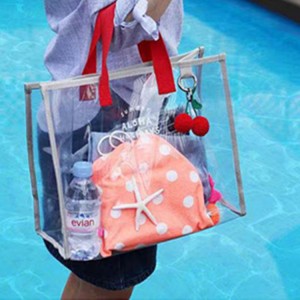 Simple portable travel waterproof pvc beach bag multifunctional jelly bag travel bag beach swimming bag