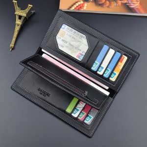 Manufacturing Companies for China Sublimation Black PU Purse Double-Folded Single-Side Men′s Wallet for Heat Transfer Printing
