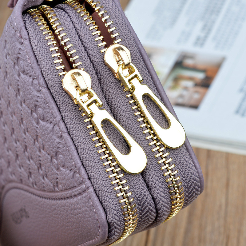 Women's purse long girls 2023 new fashion double zipper large capacity  wallet ladies
