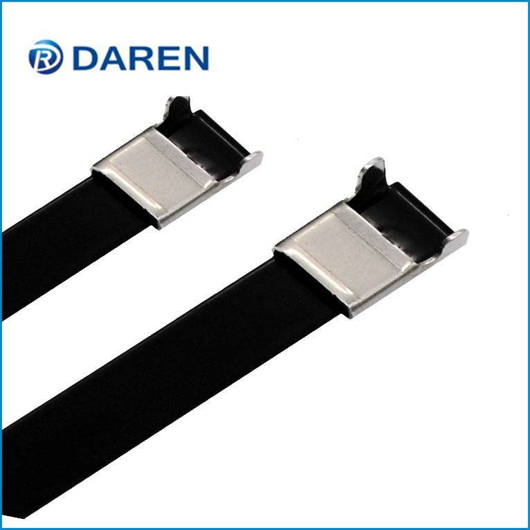 Good Quality Stainless Steel Cable Ties - Stainless steel cable Ties-L Type Polyester Coated Ties – Daren
