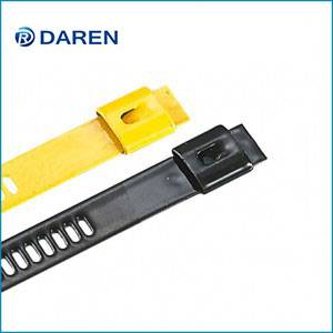 Stainless steel cable Ties-Ladder Single-Lock Fully Polyester Coated Ties