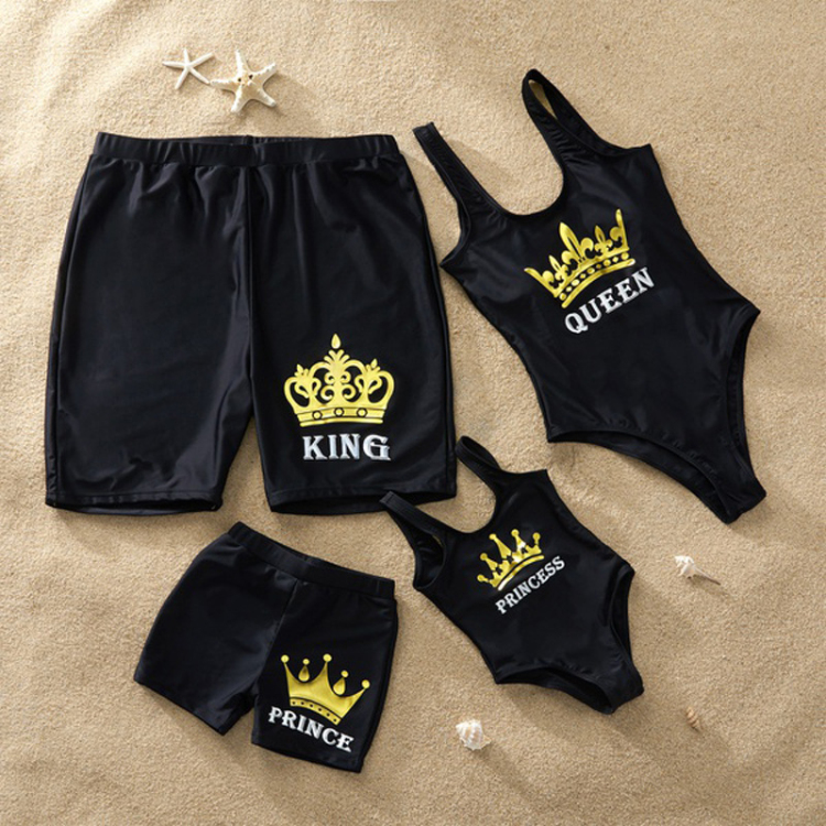 Mommy and Me Family Matching Swimwear One Piece Mother Daughter Monokini Bathing Beach Wear Featured Image