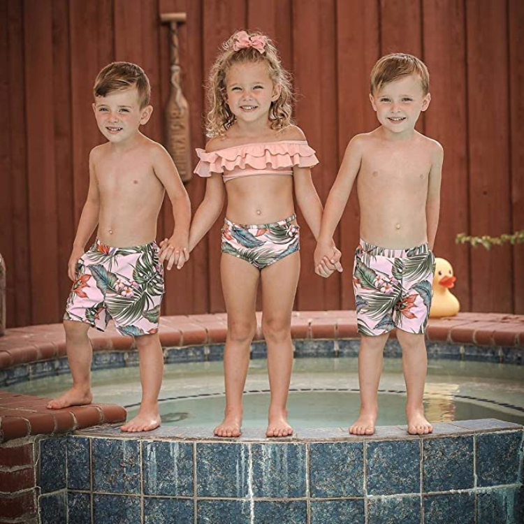 Wholesale Swimming Bikini Suppliers - Family Matching Swimwear Two Pieces Bikini Set Summer Newest Printed Ruffles Mommy and Me Bathing Suits – Stamgon