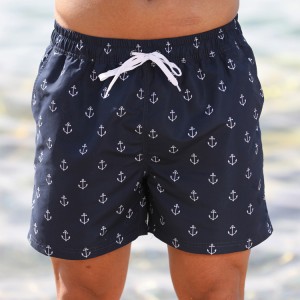 Stamgon quick dry drawstring board shorts Mens custom printed beach shorts with pockets