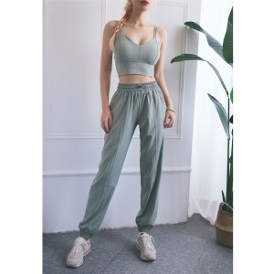 OEM Active Wear Tops Factory - Custom women’s crop top workout sweatpants activewear set – Stamgon