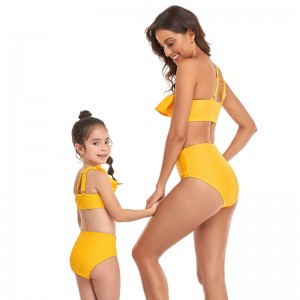 Mommy and Me child bikini swimwear two piece babies swimsuit for kids