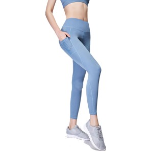 Custom fitness yoga wear high waist women yoga pants leggings with pockets