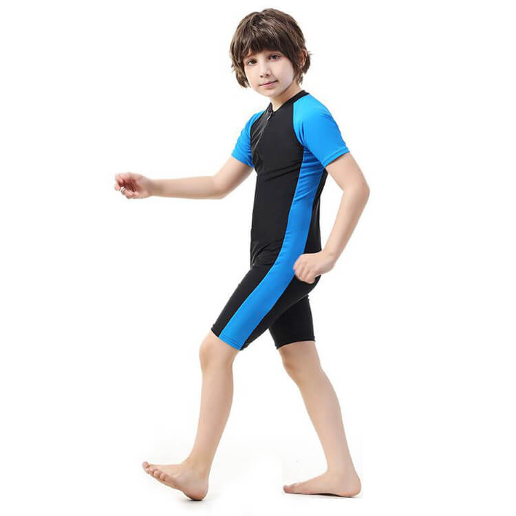 New Arrival cute custom one piece Children's swimwear for boys (1)