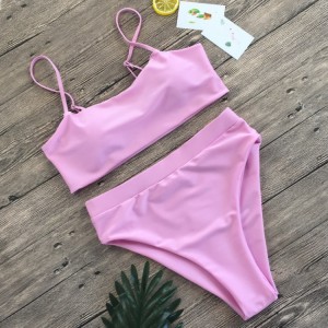 Custom printed private label women two pieces swimwear sexy bikini