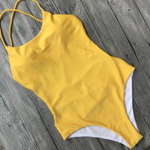 Women’s High Cut One Piece Backless Thong Brazilian Bikini Swimsuits