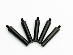 CNC machining precision steel shaft with black oxide coating