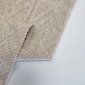 Tissu jacquard acrylique en cachemire de très haute qualité pour pull et manteau