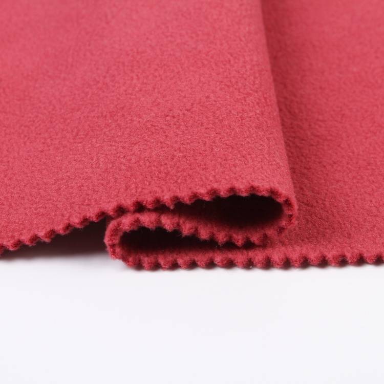 Swiere dikke ferskillende soarten 100 polyester polar fleece bonded stof foar jas