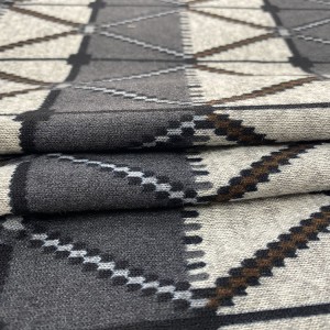 Fashional Custom Knitting Acrylic Rayon Nylon Blend Hacci Jacquard Fabric For Dress