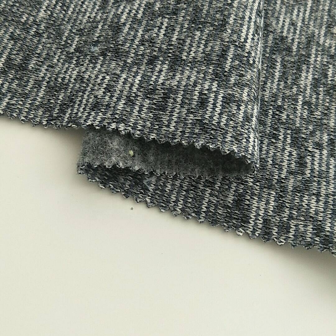 100% polyester black yarn cationic coarse knitting brushed fleece fabric