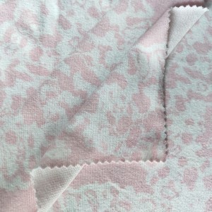 Wholesale Cheap New Design Large Flower Pattern Stretch Knit Fabric One Side Brushed Print Polyester elastane Hacci Fabric