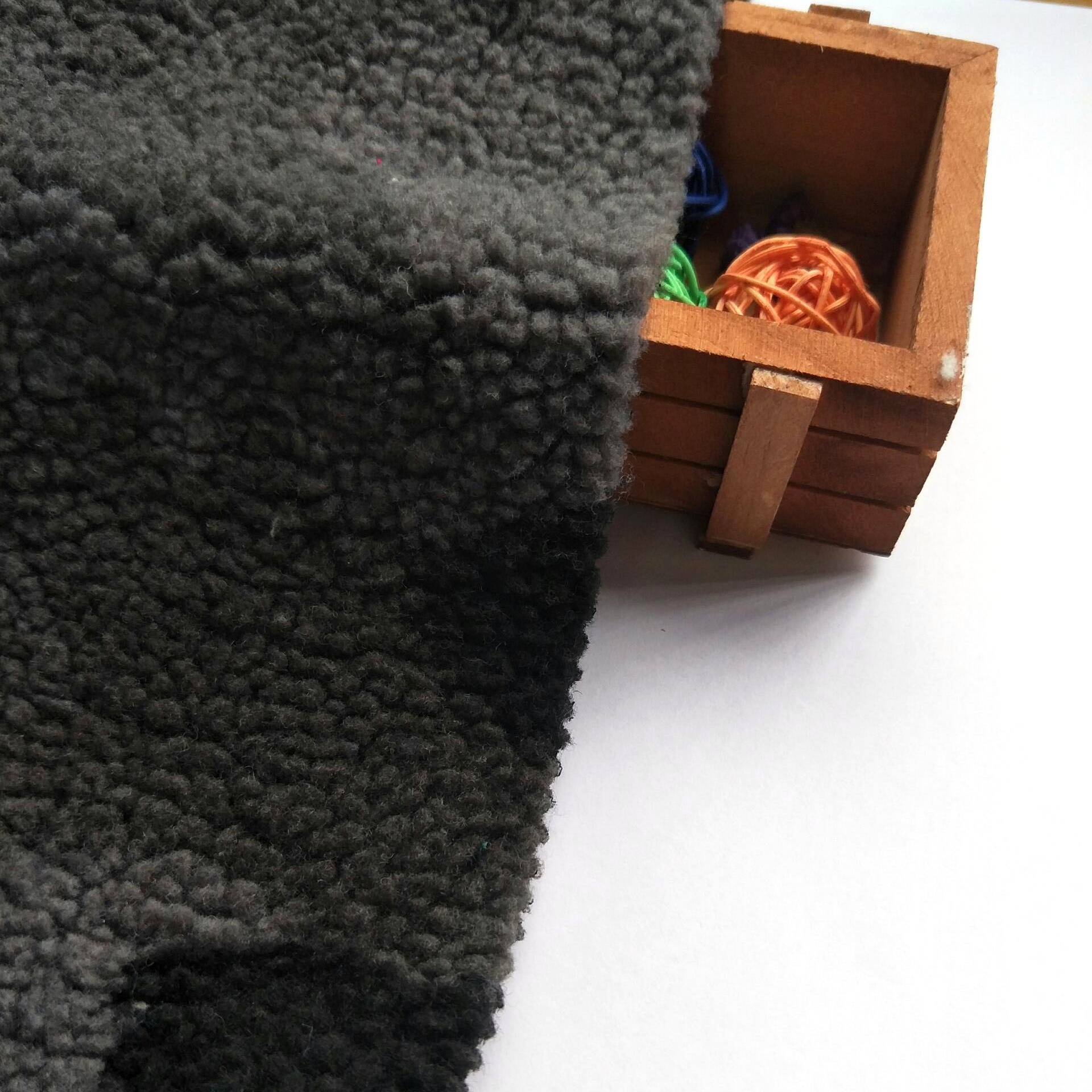 topdansatış fleece parça 100% polyester sherpa parça palto üçün trikotaj parça