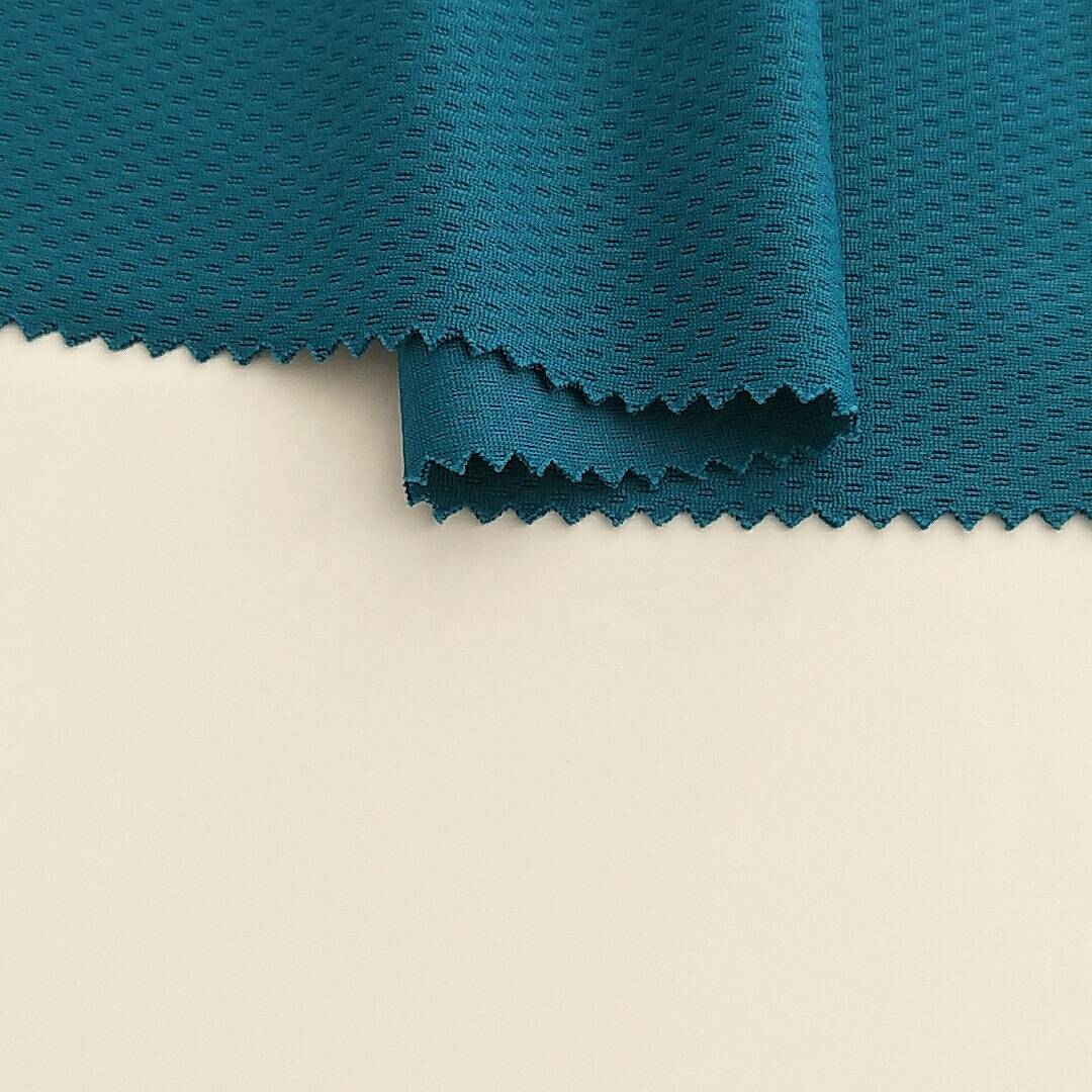 100% polyester sportklean bird eye breide stof foar doek