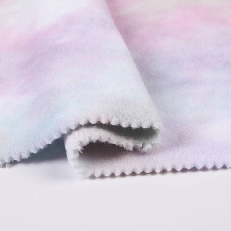 Hot selling brushed tie plain dyed bonded with 100% polyester polar fleece knitting fabric