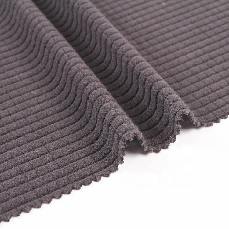Yüksək keyfiyyətli zərif mini grid mikro qütb polyester jakkard plaid fleece parça