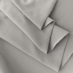 Hot Item Nylon Span 1*1 Rib fabric សម្រាប់ពាក់កីឡា