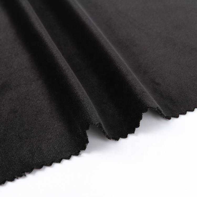Super mekana plišana platno obojena poliesterska rastezljiva pletena flis tkanina od 235 g/m2