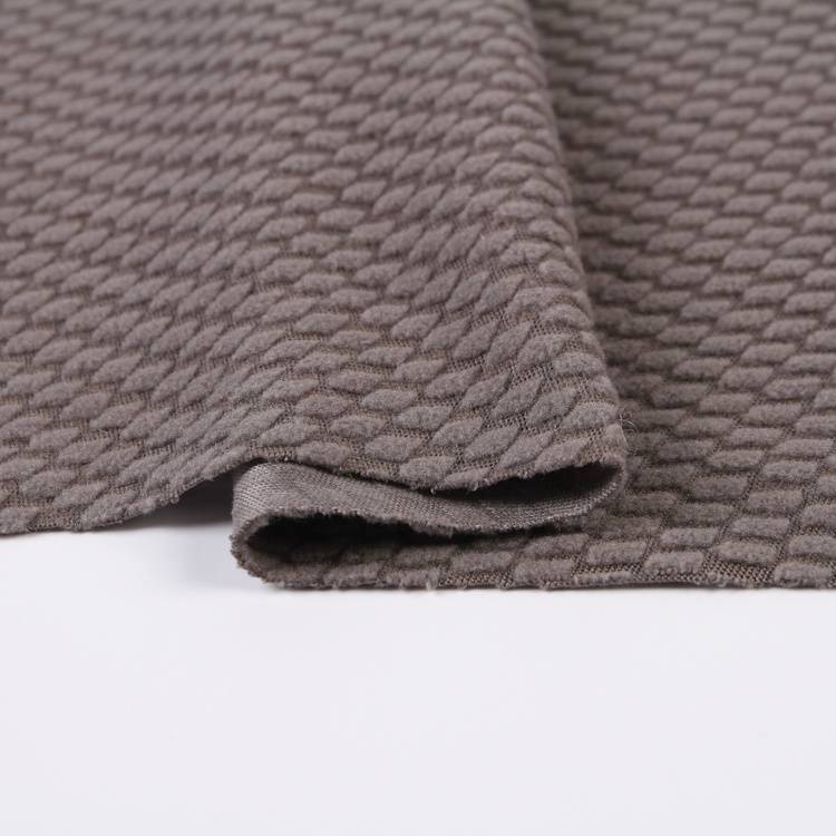 ပျော့ပျောင်းသော စုတ်တံဖြင့် ပြန်လည်အသုံးပြုထားသော jacquard polar fleece plaid 100% polyester ဖြူဖြူရှပ်အင်္ကျီ