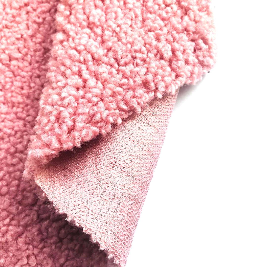 Tissu polaire Teddy en polyester de vente chaude pour vêtement