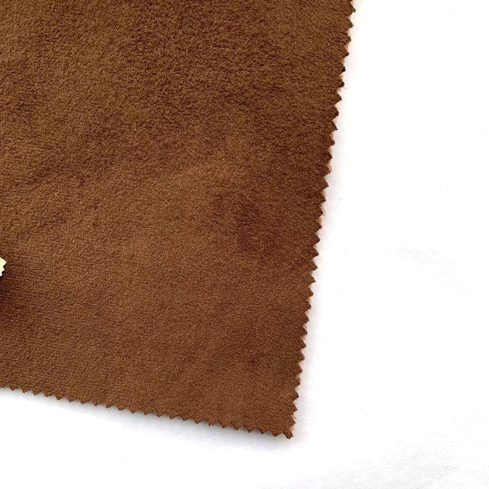 100% polyester faux micro suede fabric for coat dress