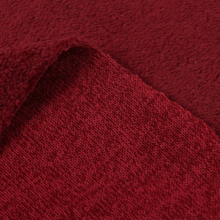 100% polyester trikotaj trikotajlı sherpa fleece parça satan istehsalçı